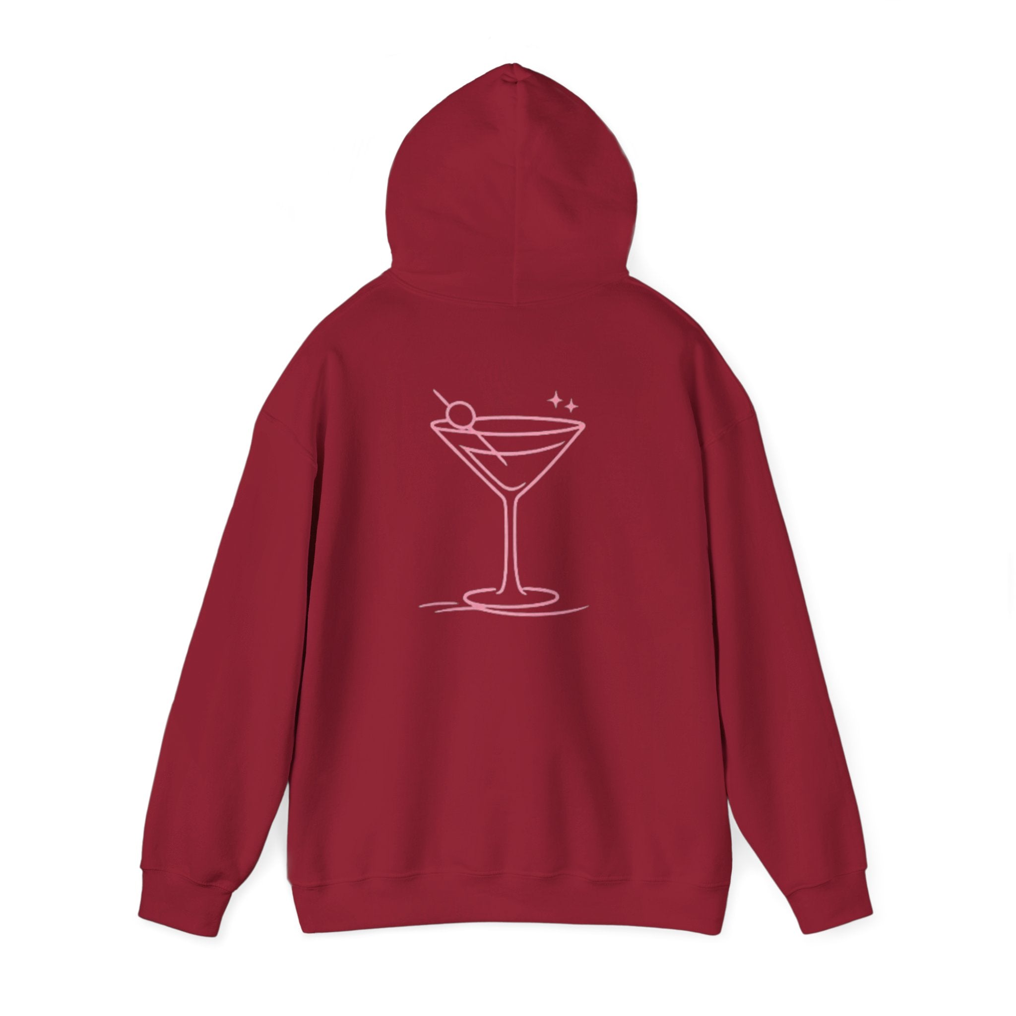 Cardinal Red - Pink Martini Cocktail - Hoodie