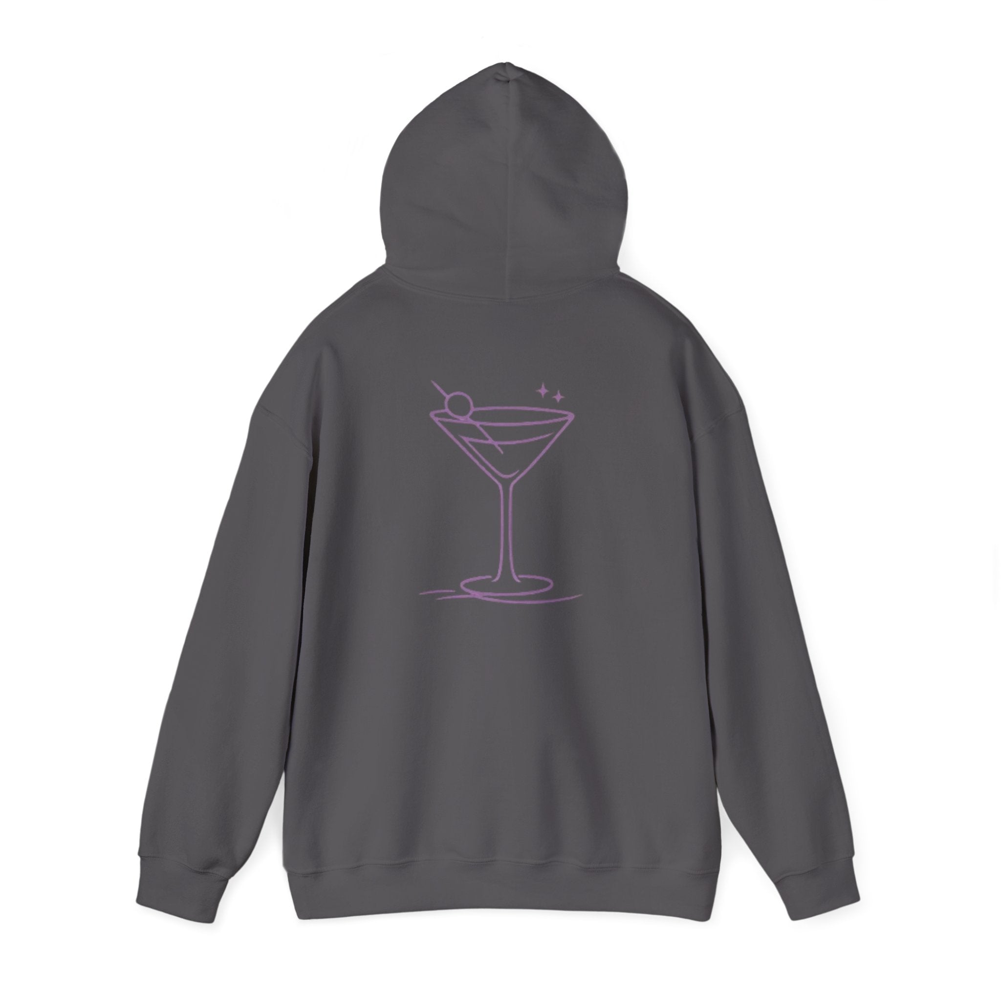 Charcoal - Pink Martini Cocktail - Hoodie