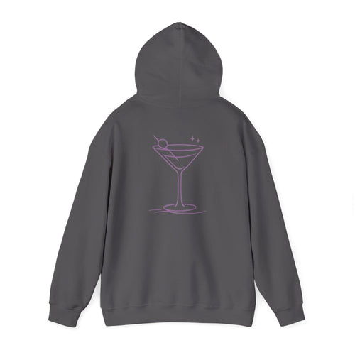 Charcoal - Pink Martini Cocktail - Hoodie