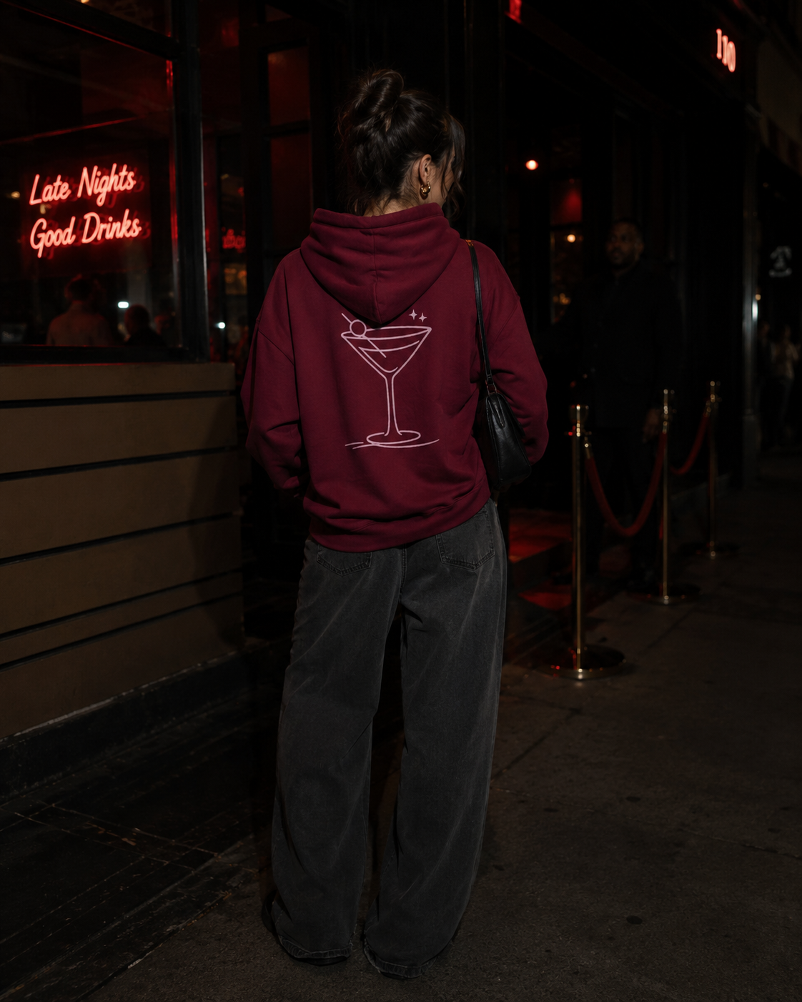 Cardinal Red - Pink Martini Cocktail - Hoodie