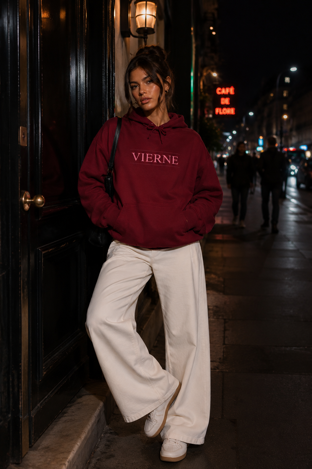 Cardinal Red - Pink Lipstick Graphic Back - Hoodie