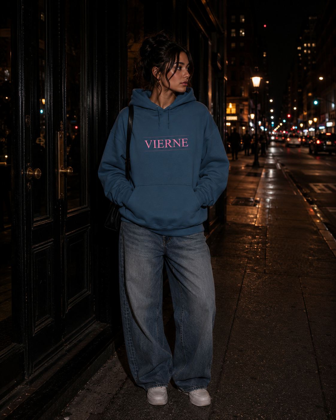 Indigo Blue - Pink Martini Cocktail - Hoodie